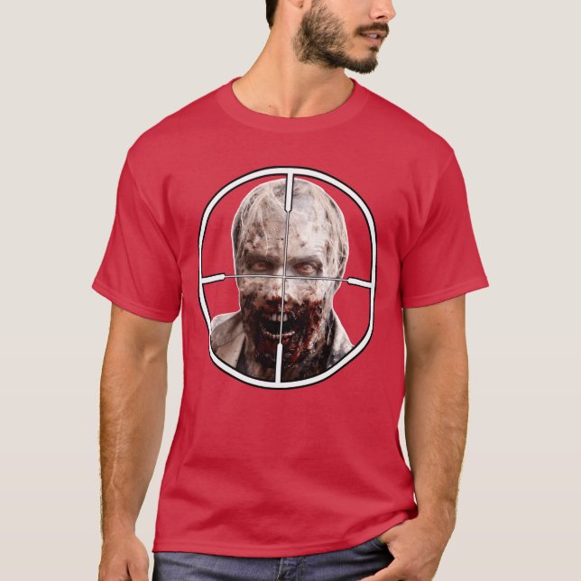 Camiseta Zombie Apocalypse Sniper and Gamers Halloween boy (Anverso)
