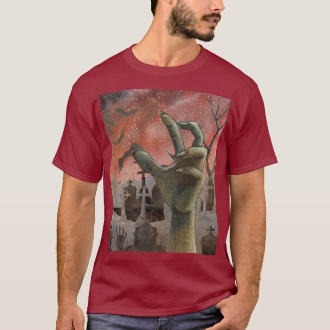Camiseta Zombie Arising Halloween (Anverso)