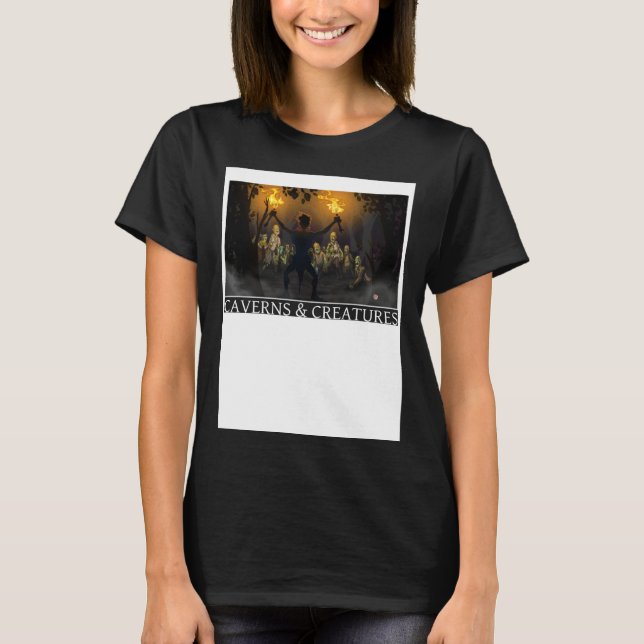 Camiseta Zombie Attack Caverns & Creatures (Anverso)