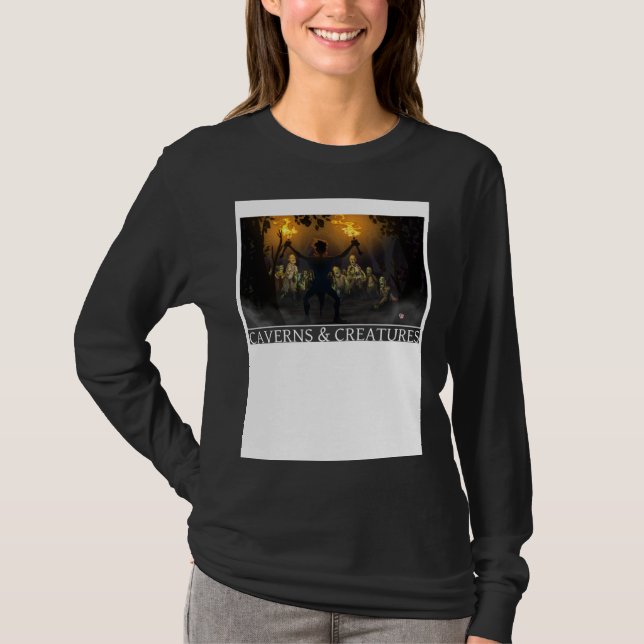 Camiseta Zombie Attack Caverns & Creatures (Anverso)