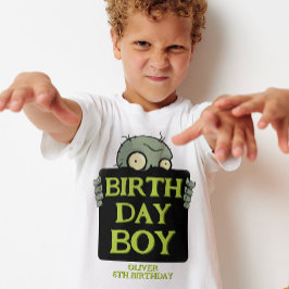 Camiseta Zombie Birthday Boy Funny Monstruo