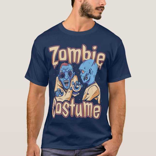 Camiseta Zombie Bloody Funny Costume Halloween Horror Zombi (Anverso)