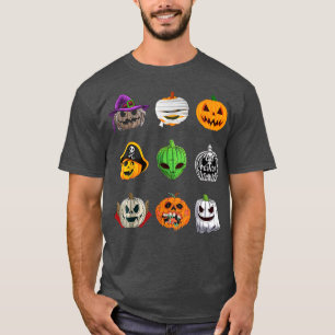 Camiseta Zombie Bruja Skeleton Vampiro Mummy Calabaza Hallo