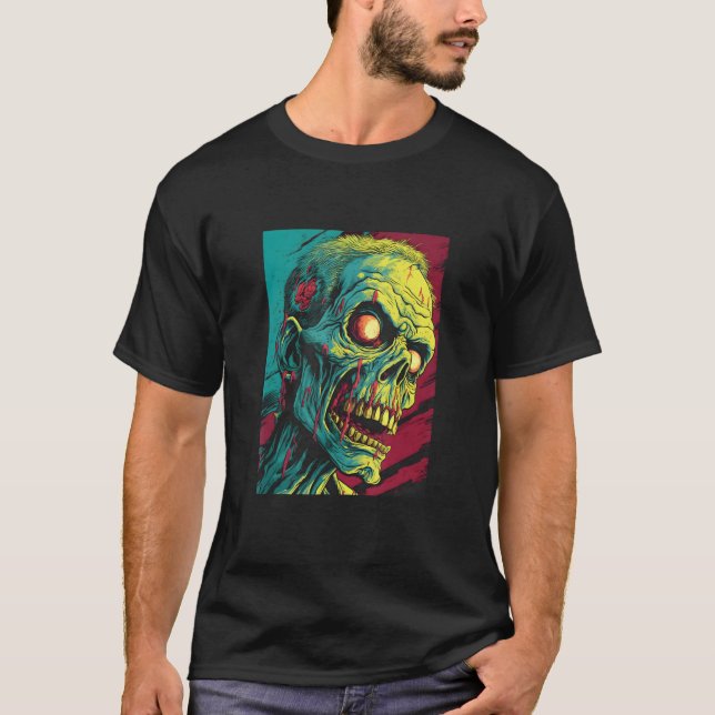 Camiseta Zombie by Haunted Horror Halloween 9 (Anverso)