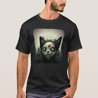 Camiseta Zombie Ca  Estética Malvado Espantoso Terror Hallo
