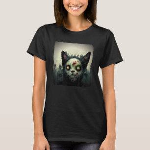 Camiseta Zombie Ca Estética Malvado Espantoso Terror Hallo