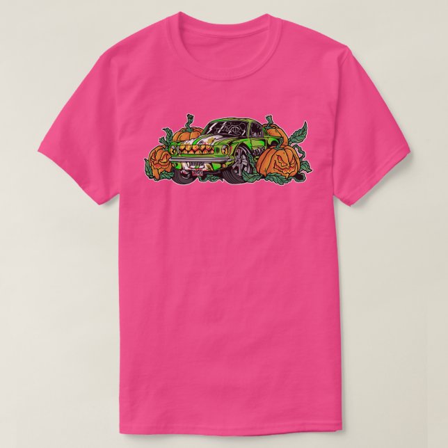 Camiseta Zombie Car Lazy Halloween Costume espeluznante Spo (Diseño del anverso)