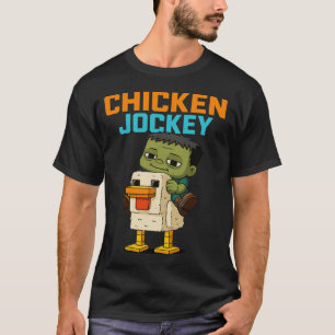 Camiseta Zombie Chicken Zombie Jockey Pixel Funny Gamer