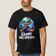Zombie Comiendo Chocolate Feliz Halloween
