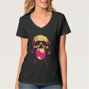 Camiseta Zombie con burbujas de fondo - Graciosa Halloween