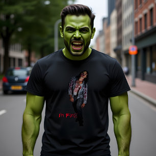 Camiseta Zombie con cita "Estoy bien"