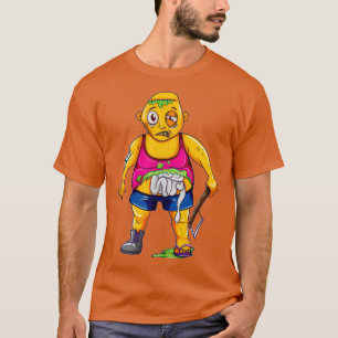 Camiseta Zombie con hacha