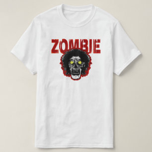 Camiseta ZOMBIE con la cabeza roja
