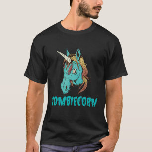 Camiseta Zombie Corn Horror Unicorn Zombi Unicornio