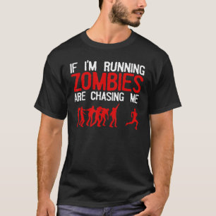 Camiseta Zombie Corriendo Para Hombres Mujeres Halloween Co