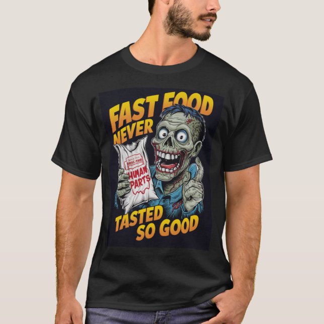 Camiseta Zombie de comida rápida (Anverso)
