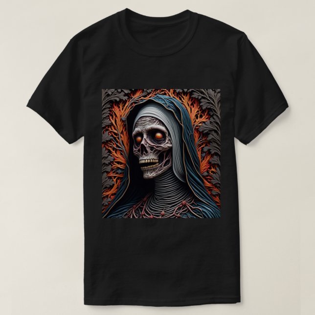 Camiseta Zombie de la tela (Diseño del anverso)