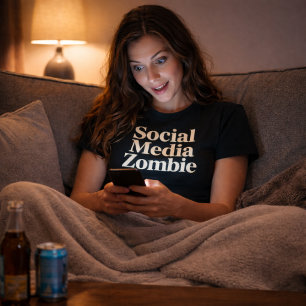 Camiseta Zombie de las Redes Sociales