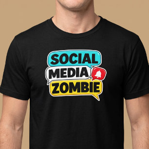 Camiseta Zombie de las redes sociales