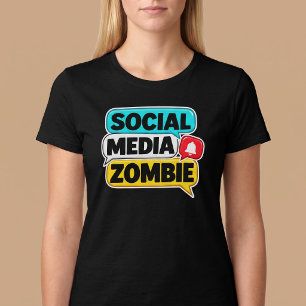 Camiseta Zombie de las redes sociales