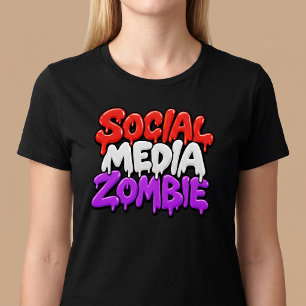 Camiseta Zombie de las redes sociales