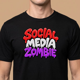 Camiseta Zombie de las redes sociales