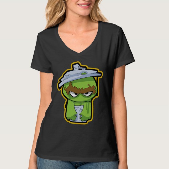 Camiseta Zombie de Oscar el Gruñón (Anverso)