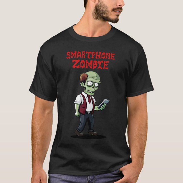 Camiseta Zombie de Smartphone (Anverso)