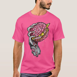 Camiseta Zombie Dead Brain Hamburger Halloween Horror Humor