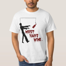 Camiseta Zombie Debe Tener Vino