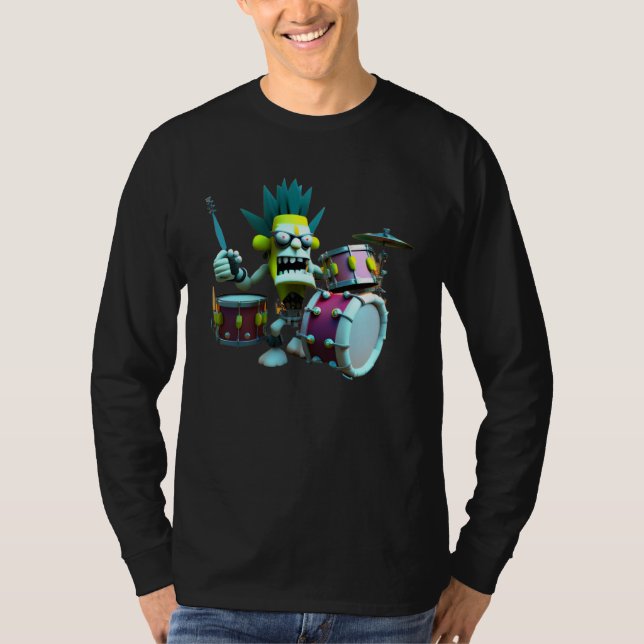 Camiseta Zombie Drummer  PeopleEaterz (Anverso)