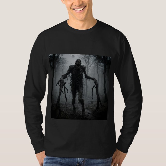 Camiseta zombie escalofriante (Anverso)