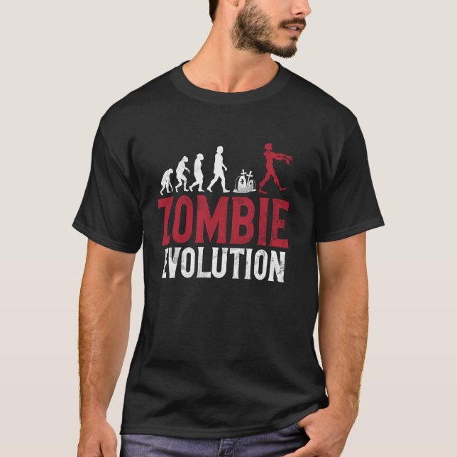 Camiseta Zombie Evolución Zombie (Anverso)