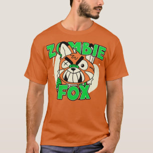 Camiseta Zombie Fox Funny Halloween Animales Zombie