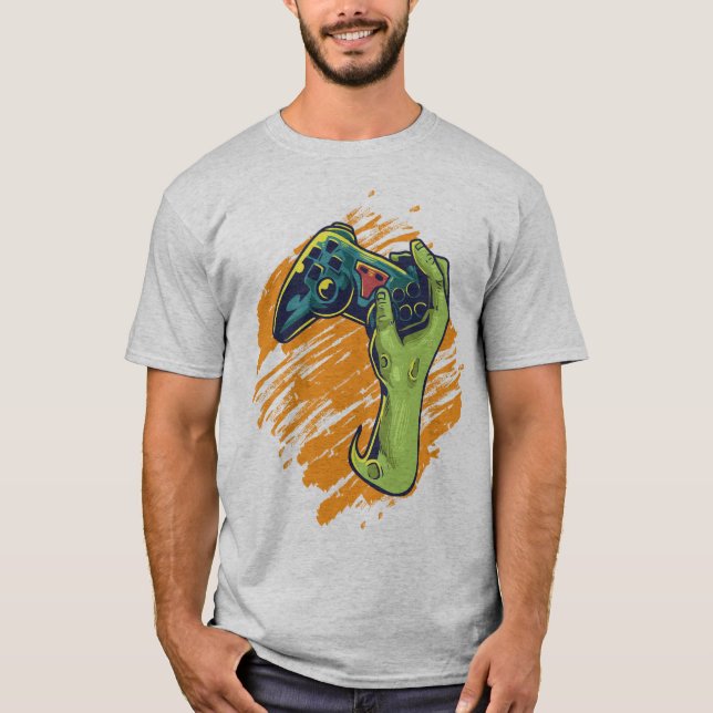 Camiseta Zombie Gamer (Anverso)