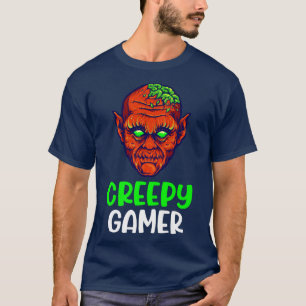 Camiseta Zombie Gamer Creepy Halloween Video Game Skeleton 