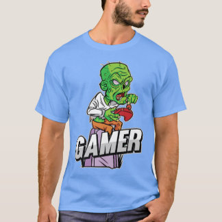 Camiseta Zombie Gamer Lazy Halloween Costume Guay Videogame