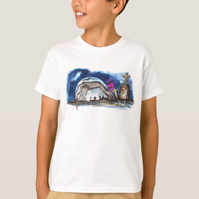 Camiseta Zombie Graveyard (Anverso)