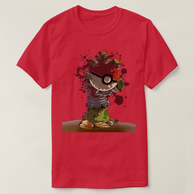 Camiseta Zombie Hand Ball (Diseño del anverso)