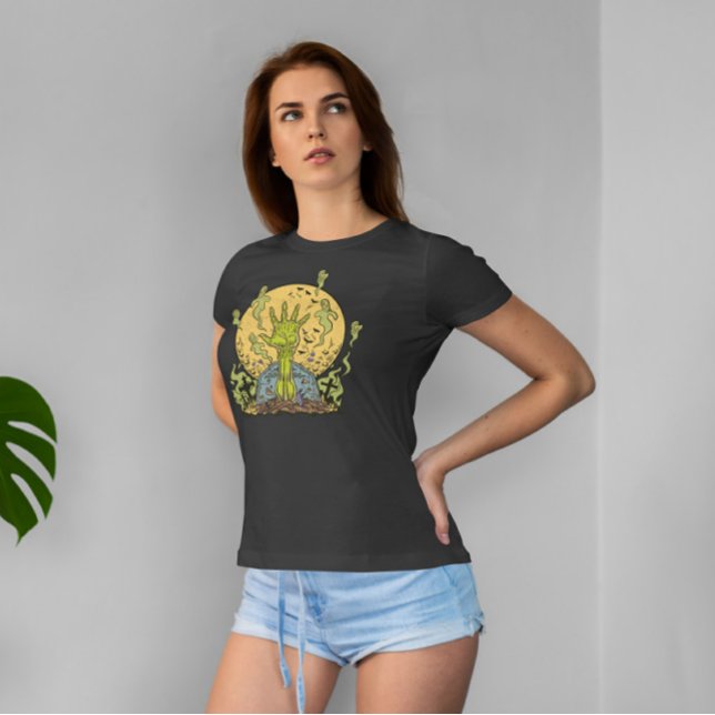 Camiseta Zombie Hand Ghost Graveyard (Subido por el creador)