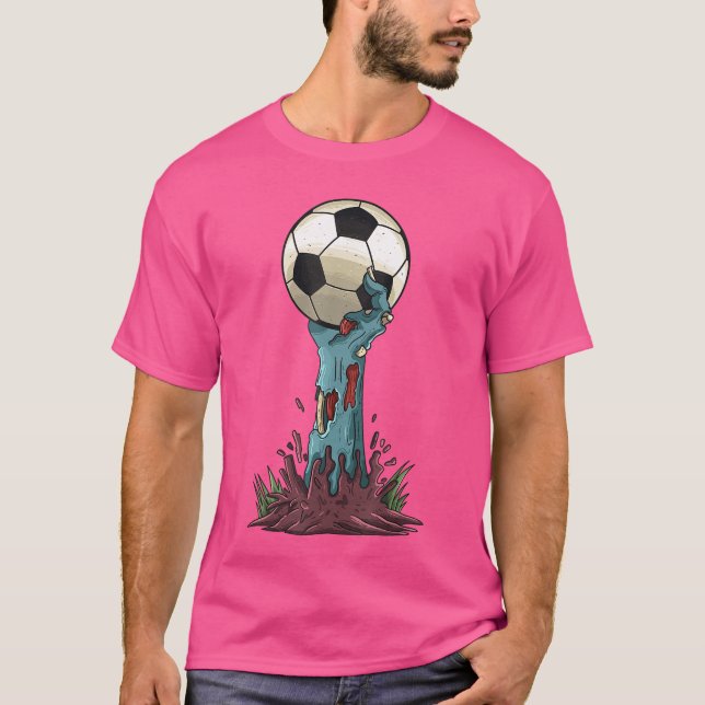 Camiseta Zombie Hands Soccer Funny Horror Scary Halloween C (Anverso)