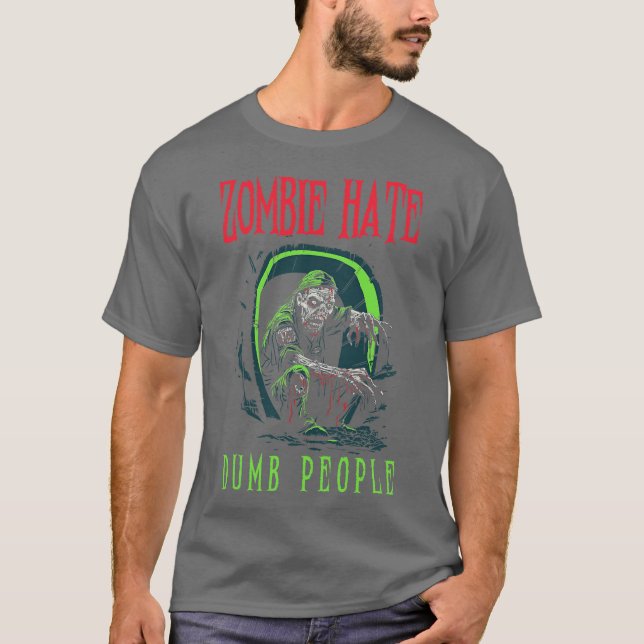 Camiseta Zombie Hate Dump People (Anverso)