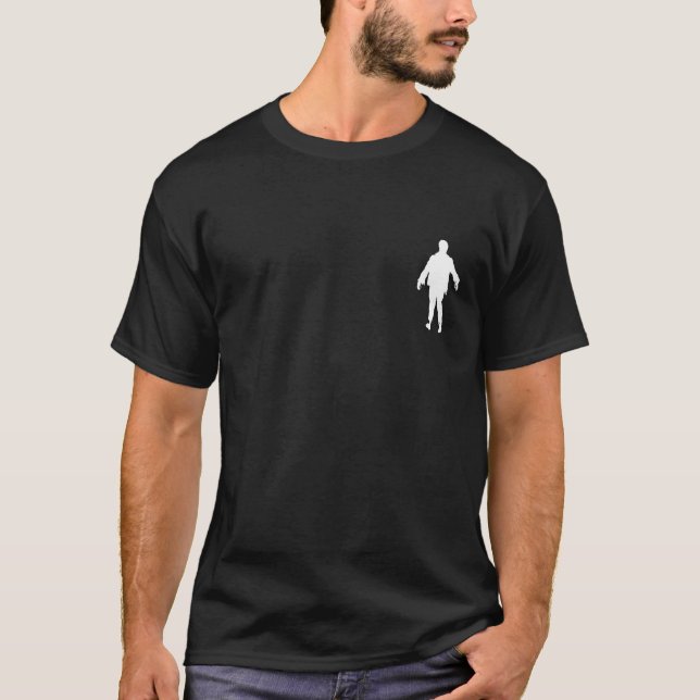 Camiseta Zombie Horror Movie Lover Silhouette (Anverso)