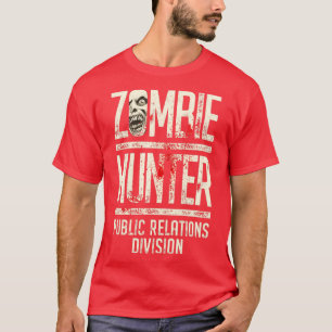 Camiseta Zombie Hunter Funny Halloween Horror Público Relat