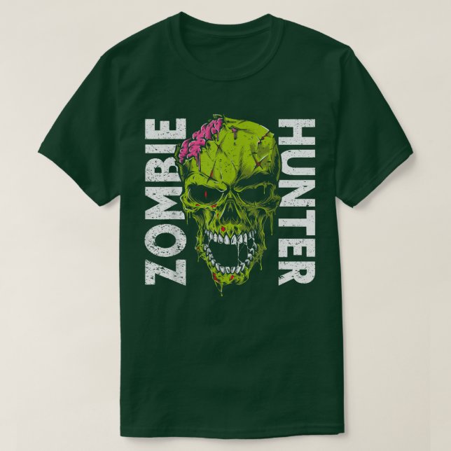 Camiseta Zombie Hunter Halloween Appartal Funny Halloween (Diseño del anverso)