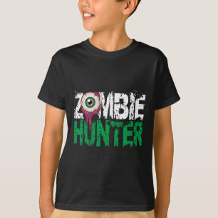 Camiseta Zombie Hunter Halloween Shirte Cute Con Un Hun Ojo
