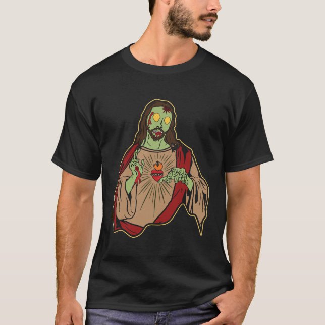 Camiseta Zombie Jesus Risen Easter Sunday Religous Christ J (Anverso)