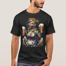 Camiseta Zombie Kellnerin Dirndl
