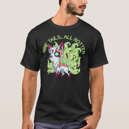 Camiseta Zombie Kitsune, todas rojas