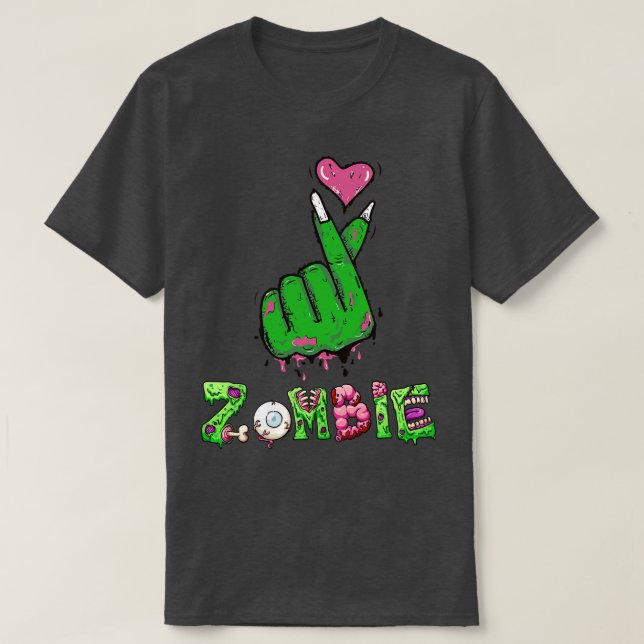 Camiseta Zombie Kpop Heart (Diseño del anverso)
